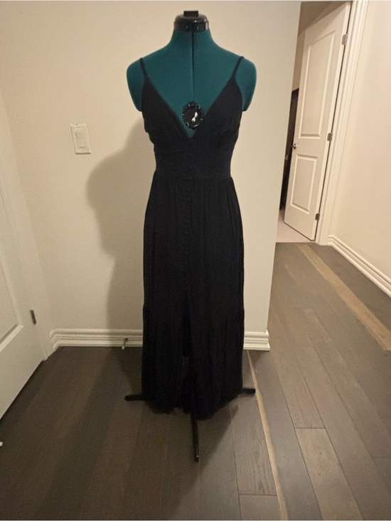 Abercrombie & Fitch Dresses & Skirts - Abercrombie & Fitch Black Spaghetti-Strap Maxi Dress